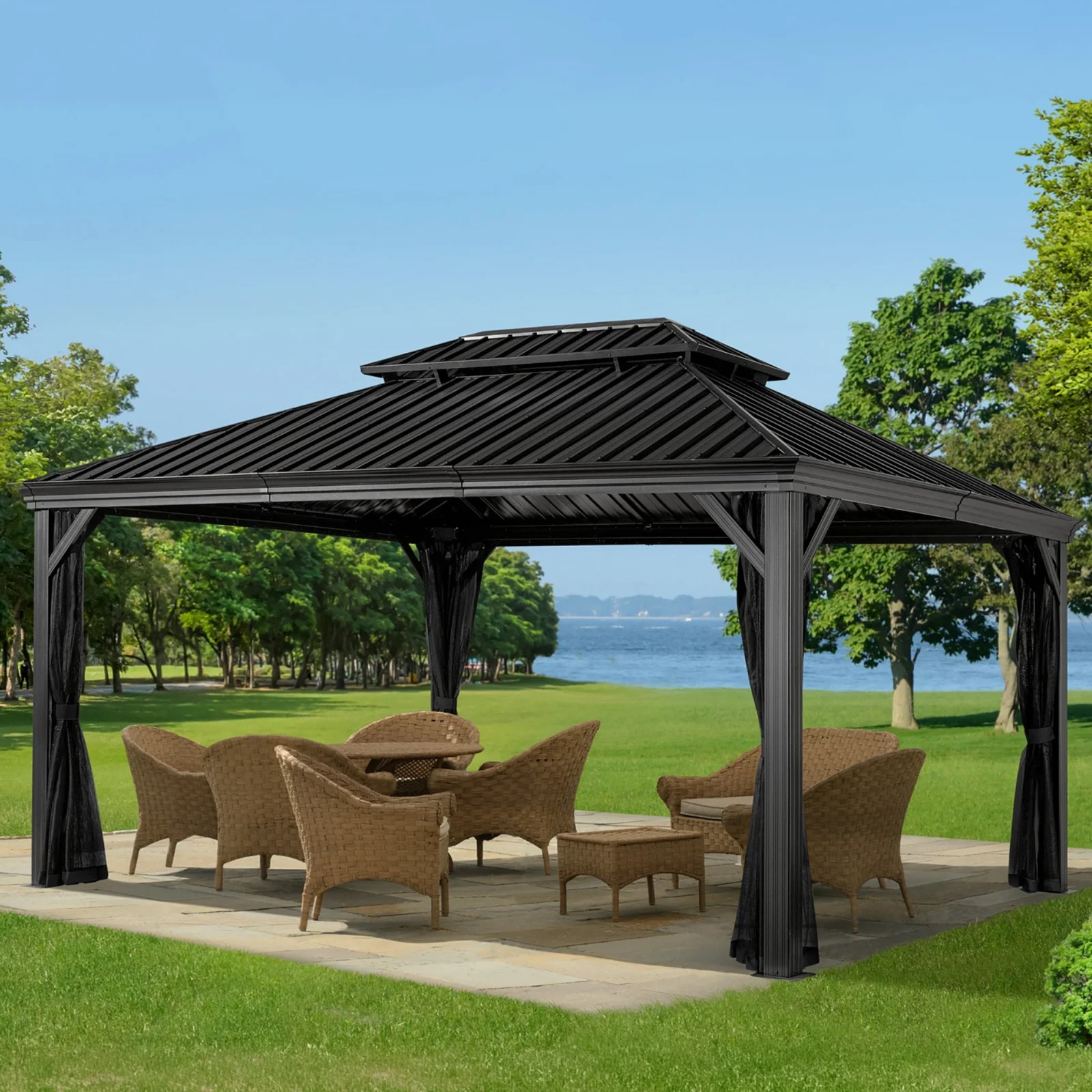 Sojag Messina Hardtop Gazebo 3m × 4m