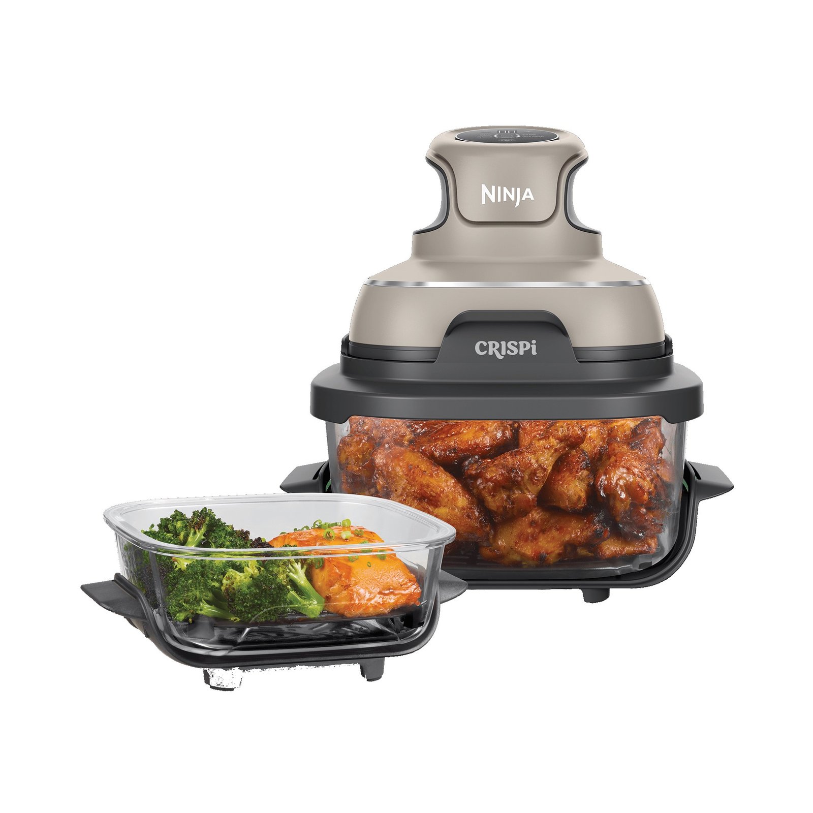 0-20.jpg Ninja™ CRISPi 4-in-1 Portable Glass Air Fryer - Stone FN101UKST - Image 1