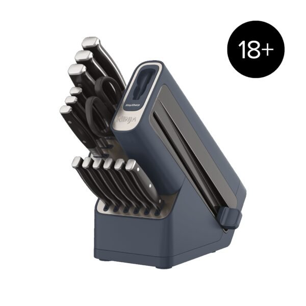 Ninja™ Foodi StaySharp Knife Block with Integrated Sharpener Deluxe 14-Piece Set - Cyber Space K32014UKCYD