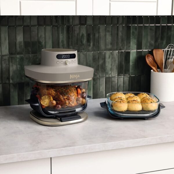 Ninja™ CRISPi PRO 7-in-1 Glass Air Fryer – Ash Grey Family Set