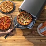 Ninja™ Artisan Electric Outdoor Pizza Oven & Air Fryer with Cover - Green & Gold - Image 2