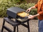 Ninja™ Artisan Electric Outdoor Pizza Oven & Air Fryer with Cover - Green & Gold - Image 3