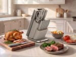 Ninja™ StaySharp 13-Piece Knife Block Set & Removable Sharpener - Stone Gold - Image 4