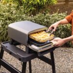 Ninja™ Artisan Electric Outdoor Pizza Oven & Air Fryer with Cover - Blue & Gold - Image 5
