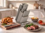 Ninja™ StaySharp 13-Piece Knife Block Set & Removable Sharpener - Stone Gold - Image 9